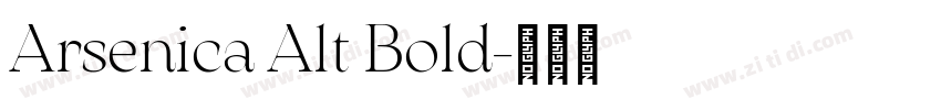 Arsenica Alt Bold字体转换